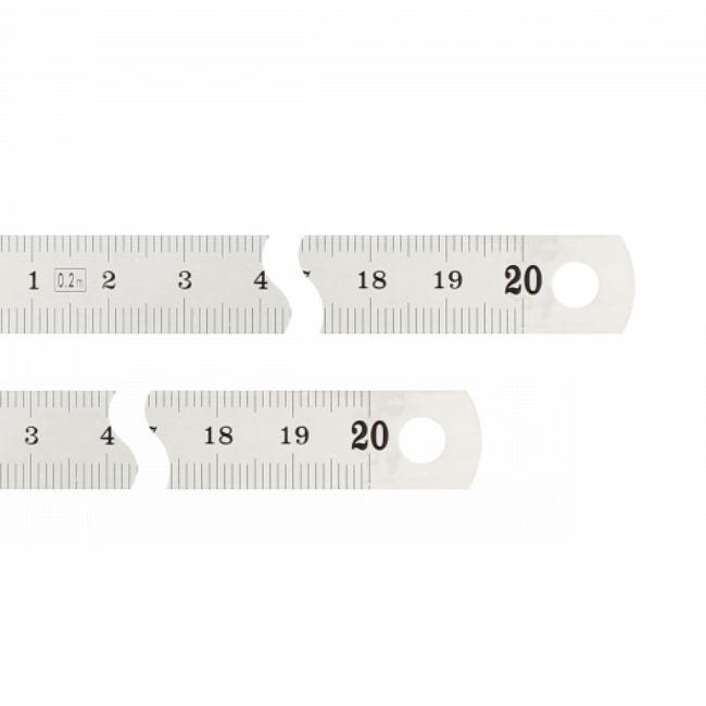 Réglet flexible inox brillant 200 mm